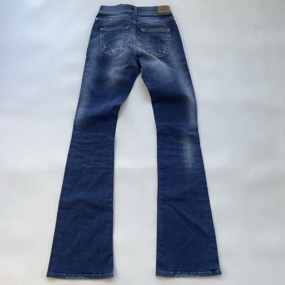 $198 Diesel Women’s Lowleeh Slim Bootcut Jeans Low Waist Blue 084KY Size 28 - Picture 9 of 13
